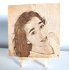 Retrato grabado en madera - TU GRAN DIA