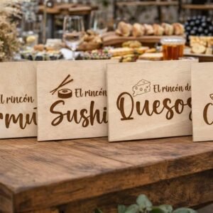 Cartel para boda y rincones