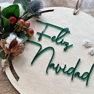 Corona decorativa "Feliz Navidad"