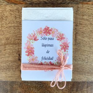Pañuelos personalizados para lagrimas de felicidad