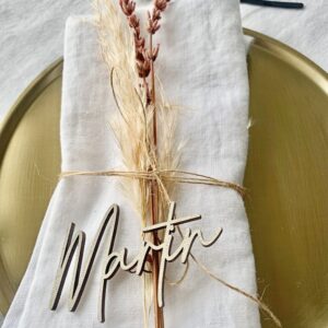 Marcasitios personalizado en madera, estilo "Gala"