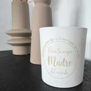 Vela personalizada con grabado en tarro de cristal, regalo emotivo para padres, personas especiales