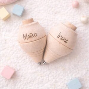 Peonzas de madera personalizadas