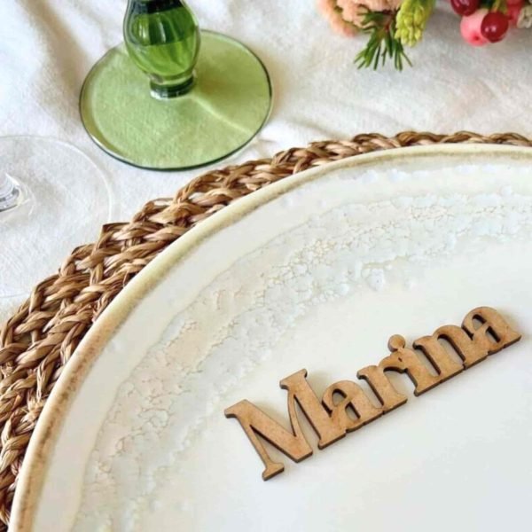 Marcasitios de boda personalizados estilo Marina
