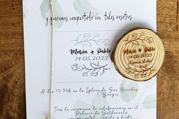 Invitación de Boda con Imán para boda personalizado