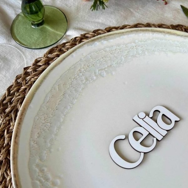 Marcasitios de boda personalizados estilo Celia